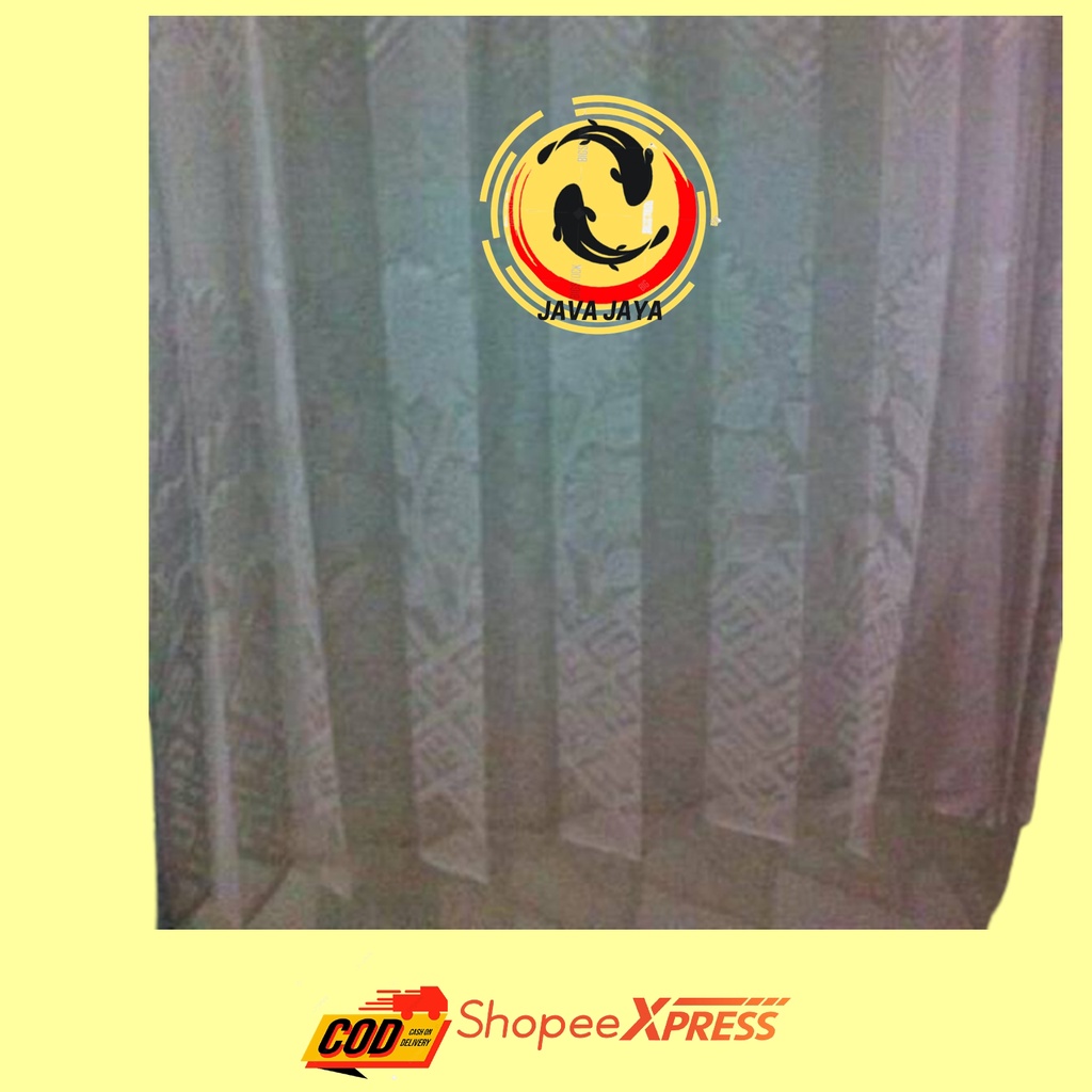 Gorden vitrsse /tirai vitrase  gordyn vitrase L 100 cm T 180 cm gorden tipis daleman gorden dalaman 