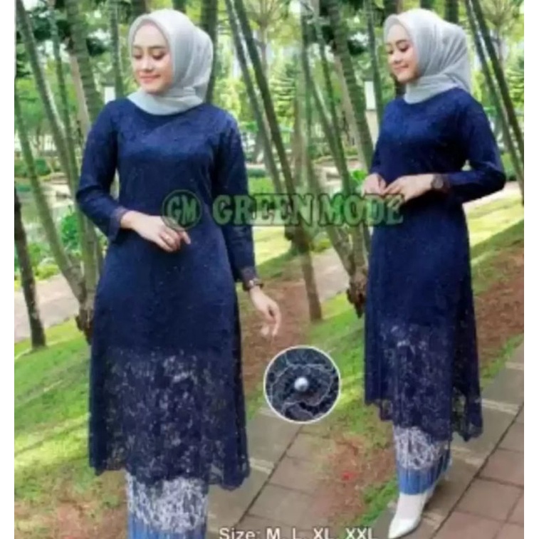 Set Kebaya Brokat Modern 2022//setelan Kebaya Jumbo Pesta/Baju Kebaya Termurah//baju tunik brokat pesta//Stelan Kebaya Brukat Terlaris/Seragam Pesta Kekinian/pakaian wanita/baju kurung/pakaian tradisional/pakaian wanita termurah/gamis kebaya modern 2022