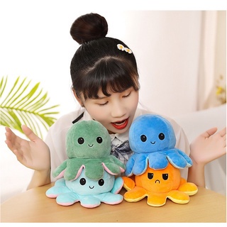 Boneka Gurita Octopus Halus Bolak - Balik Dua Sisi Reversible