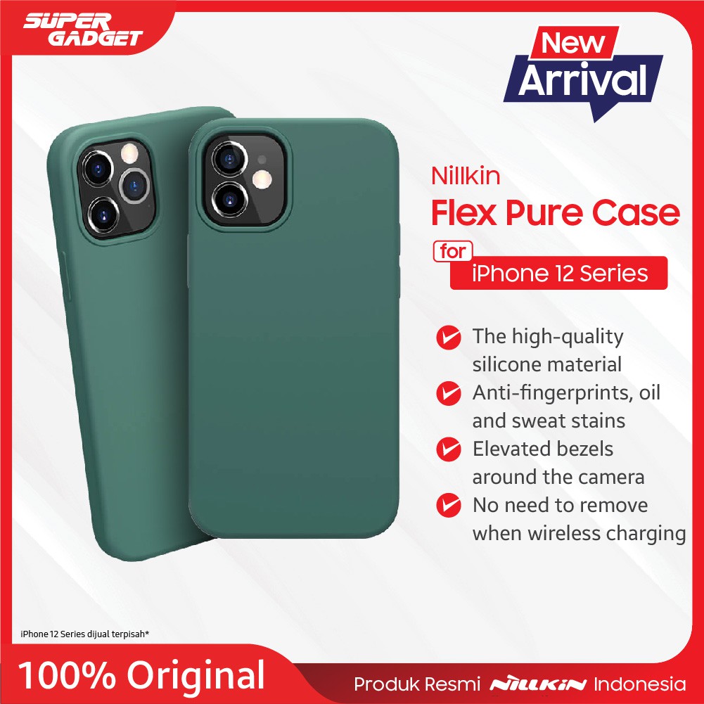 Case iP 12 Mini Pro Max Promax Silicone Softcase Casing Nillkin Flex Pure Cover Kesing Murah