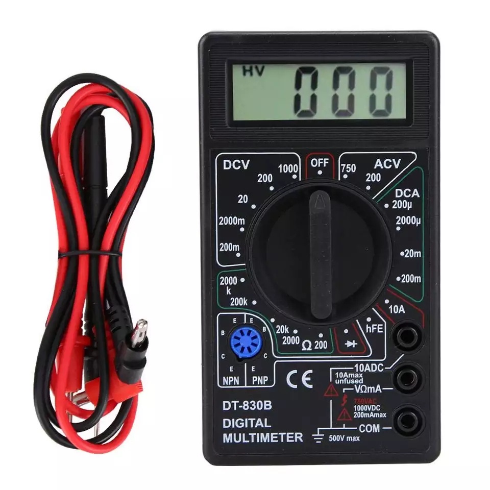 Digital Multimeter Mini LCD DC AC Tester Pengukur Tegangan Amper Ohm