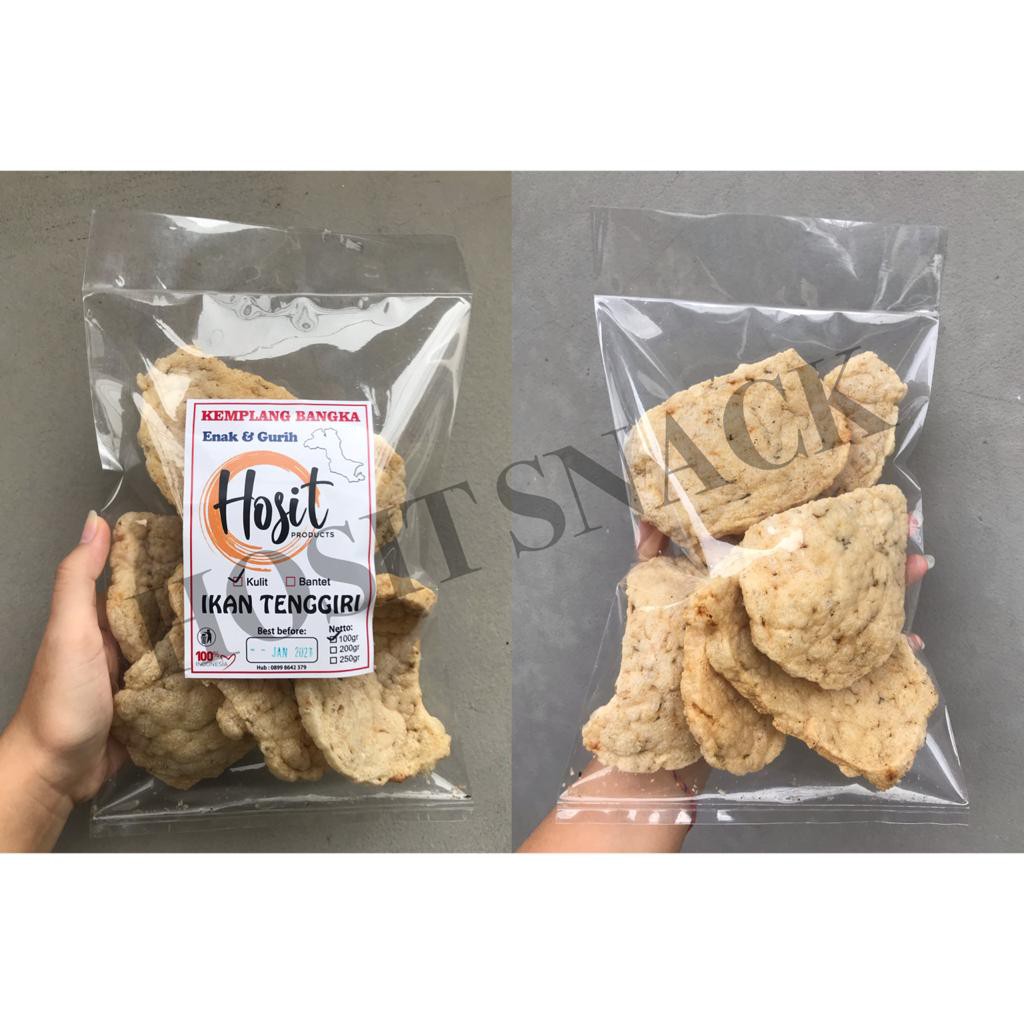 

Kemplang Bangka Goreng Kulit Ikan Tenggiri Cap HOSIT 100gr / Kerupuk Bangka