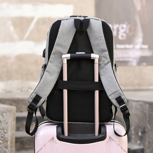 Tas Laptop, Tas Sekolah Backpack Traveling Bag Anti Theft 14 - 15.4 inch