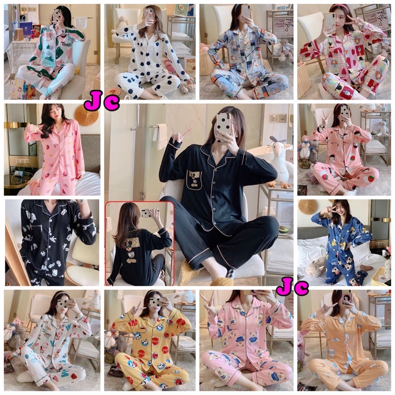JC - Piyama Premium PP / Piyama wanita kekinian / Piyama wanita import murah