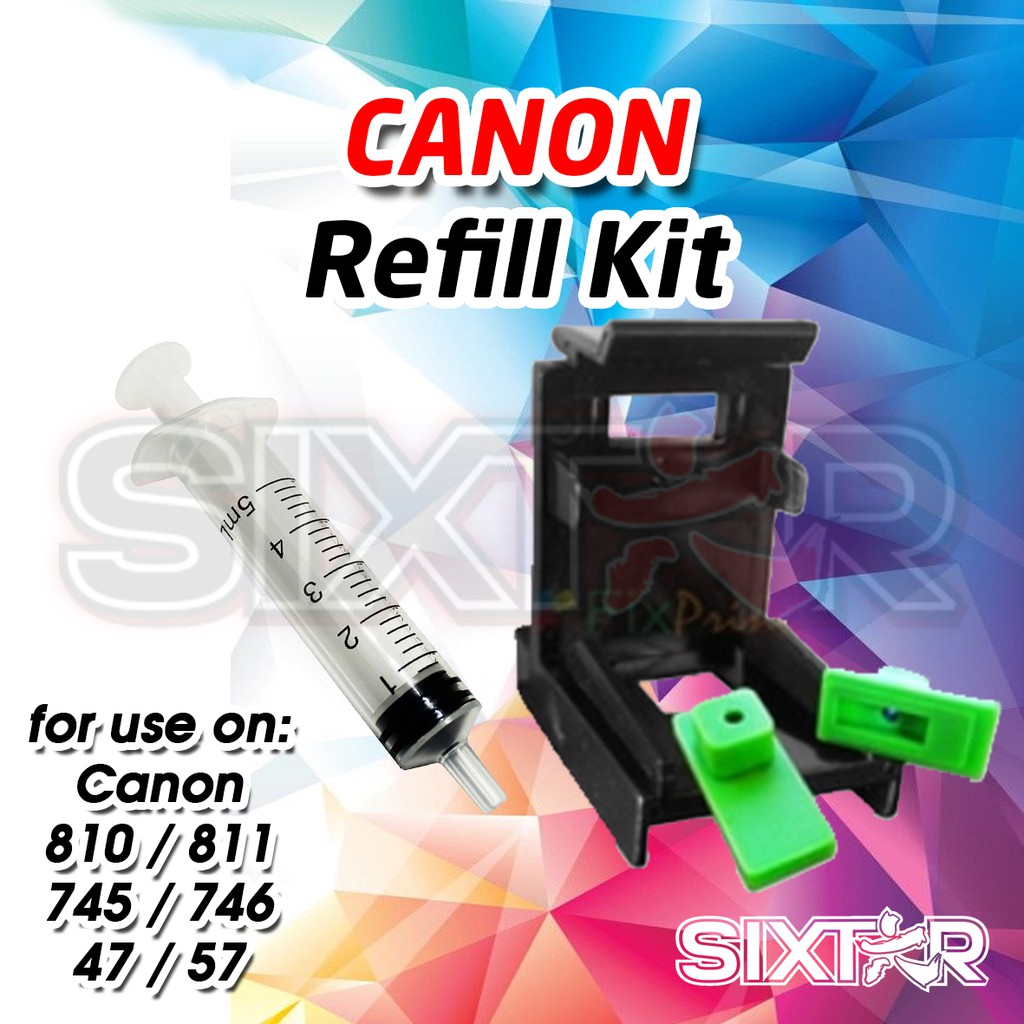 Refill Kit / Klip Penyedot Tinta Cartrige Canon PG810 CL811