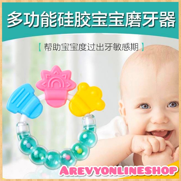 Rattle Gigitan Genggam Bayi / Perlengkapan Bayi Newborn