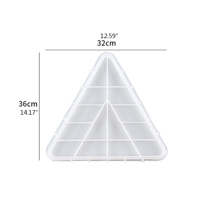 Cetakan Resin Epoksi Bentuk Segitiga Multifungsi Bahan Silikon Untuk Dekorasi Rumah