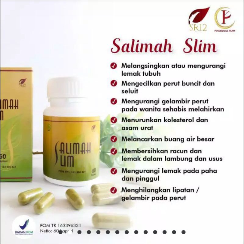 

SALIMAH SLIMMING ALAMI PELUNTUR LEMAK SR12 AMPUH LANGSING