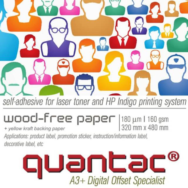 Sticker Quantac Wood free A3+/HVS