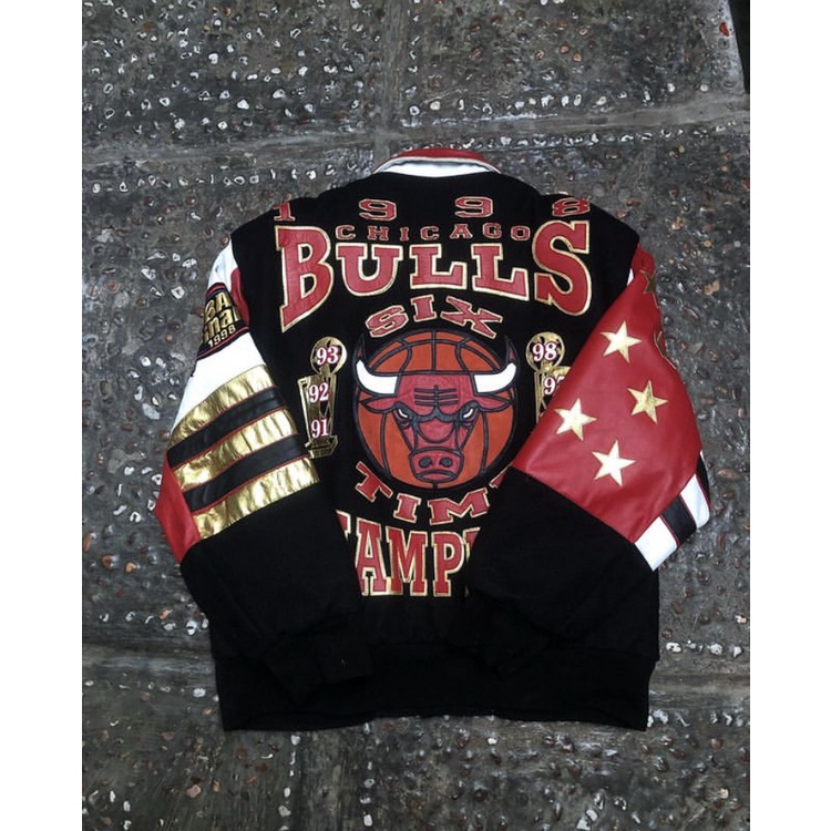 Chicago Bulls Repeat 3peat Jacket by Jeff Hamilton