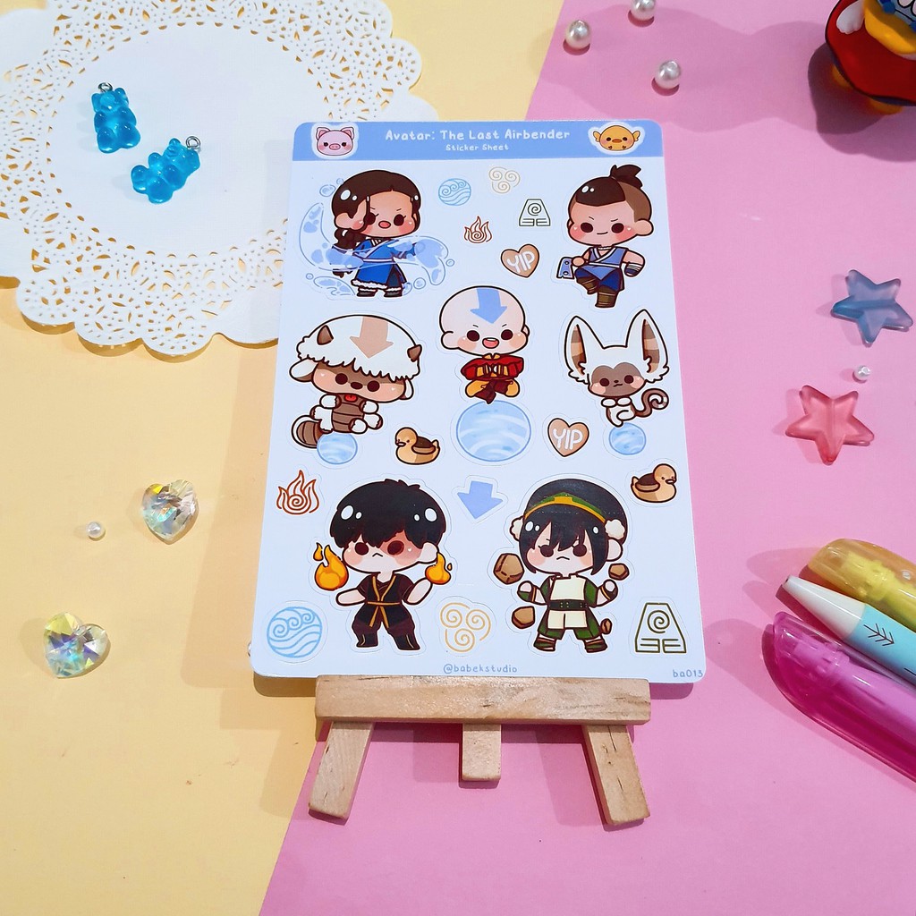 

Avatar The Legend of Aang ♡ ba013 ♡ Babek Studio Planner Deco Sticker Sheet