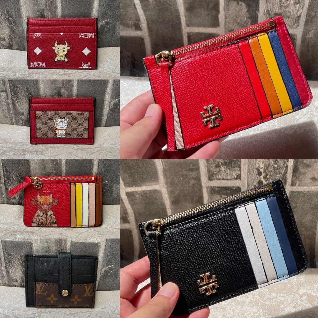 Card Holder Leather BRANDED Tory Burch / Dompet Kartu Kulit Dompet Wanita Kulit