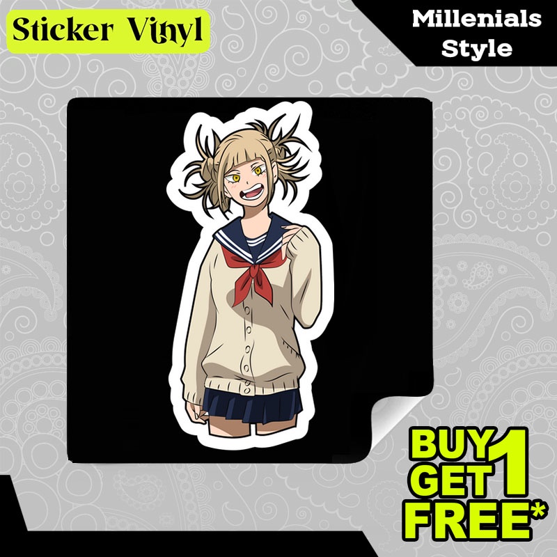 

Stiker Sticker My Hero Academia Himiko Toga Karakter Anime Jepang Aesthetic Bahan Vinyl Satuan Anti Air