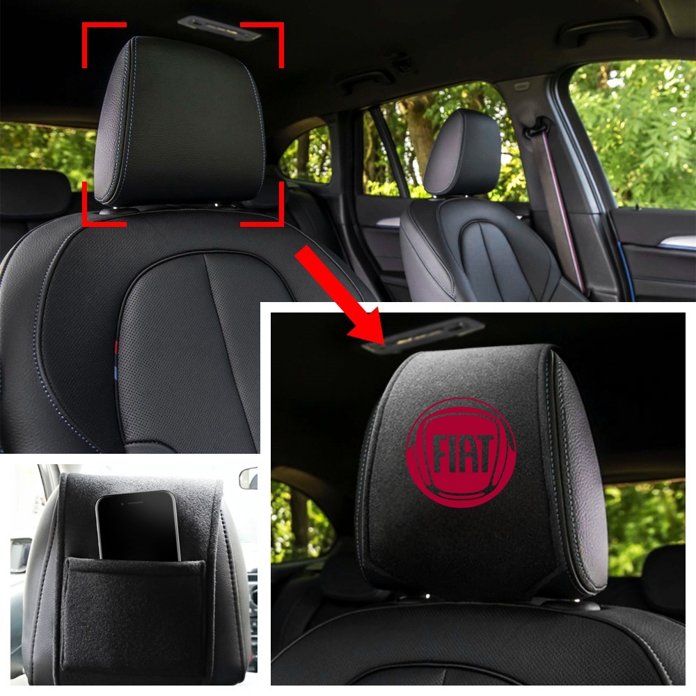 Bantal Sandaran Kepala Jok Mobil Untuk Fiat Argo 500 Strada Toro Mobi Cronos Fiorino Siena Doblo Uno