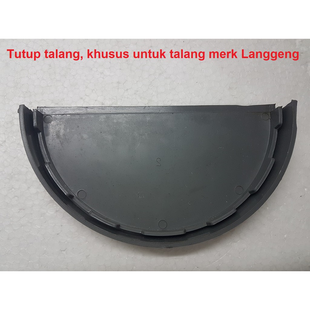 LANGGENG 8&quot; TUTUP talang air 8 inch setengah lingkar letter U aksesoris perlengkapan penutup ujung 水槽蓋子屋頂排水溝管道蓋子8寸 kanal gutter caps