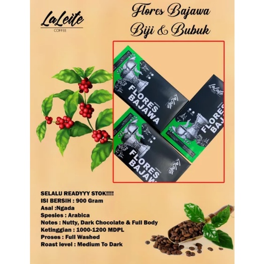 Kopi Flores Bajawa 240gr roastedbean ( biji sangrai)