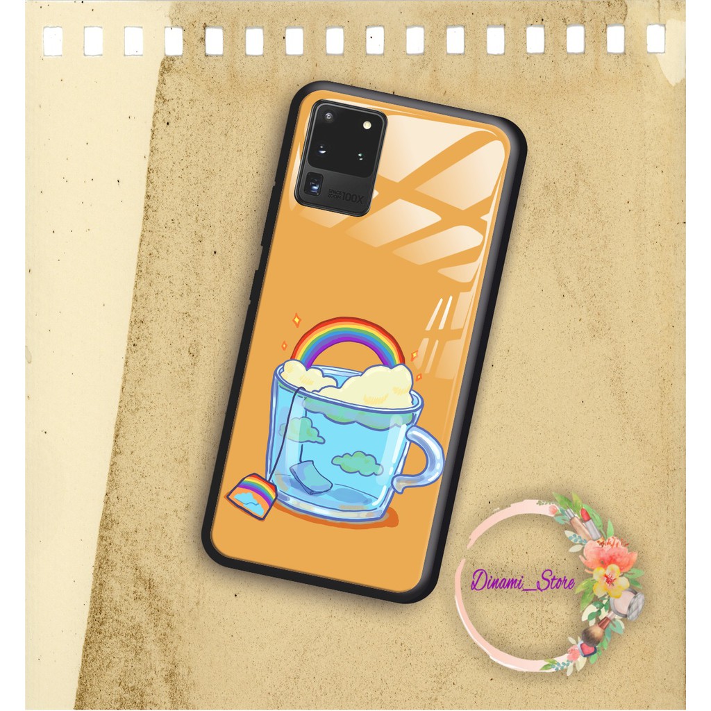 back case glass RAINBOW Vivo Y91 Y17 Y12 Y15 Y93 Y95 Y81 Y83 Y71 Y53 y20 Y30 Y50 V17 Y11 DST1168