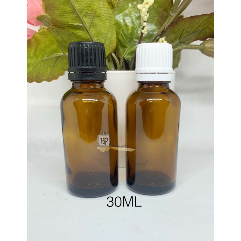 Botol Kaca Filler 30ml Amber Botol Kaca Amber Tutup Filler segel