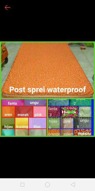 Selongsong,sarung Kasur,sprei Resleting. Bahan Waterproof Tdk Pake Tas