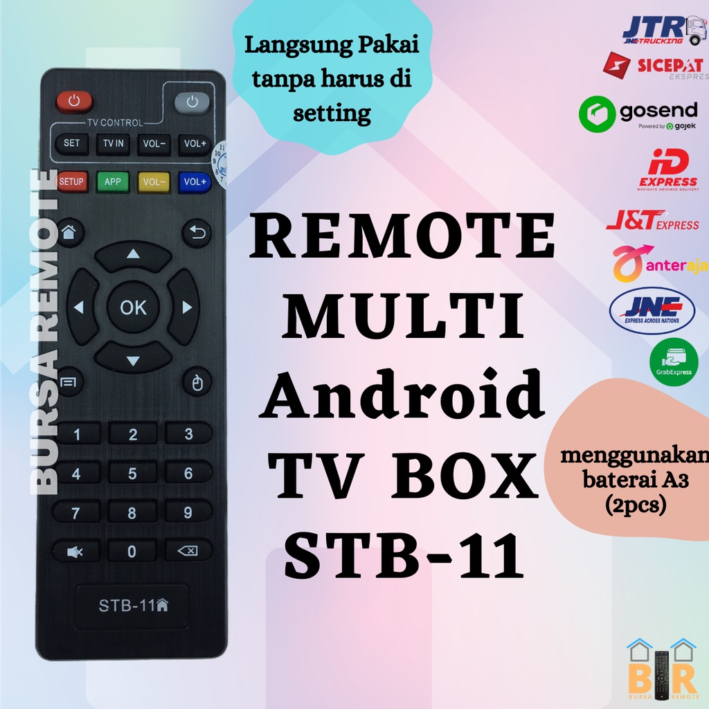 Remot / Remote TV Multi Android STB-11 TV BOX ALL TYPE MXQ MX10 H96 V88 T95 TX X96 / ecer dan grosir