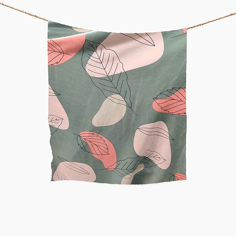 KAIN KATUN RAYON VISCOSE MOTIF DAUN