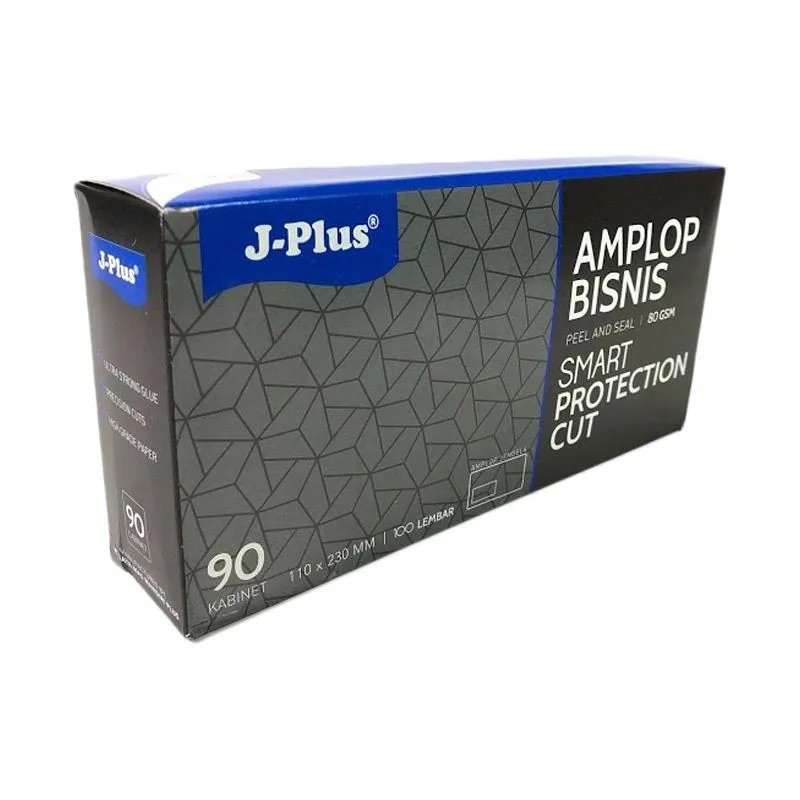 

Amplop Putih No 90 Jendela Kiri merk J-Plus ( Isi 100 lbr )
