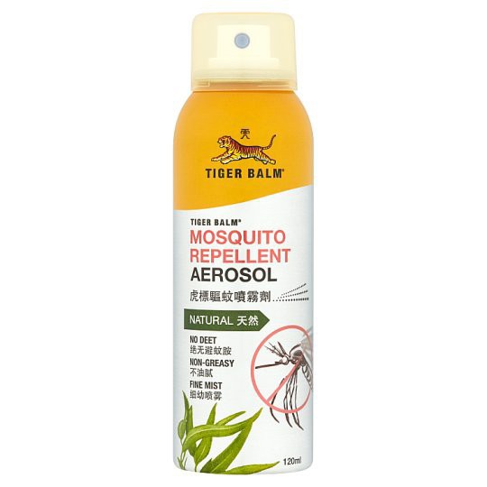 TIGER BALM MOSQUITO REPELLENT AEROSOL 120ML / tiger balm aerosol 120ml