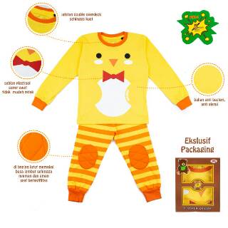 Baju tidur anak piyama anak winter set by brave kids Baju tidur anak piyama anak winter set by brave kids