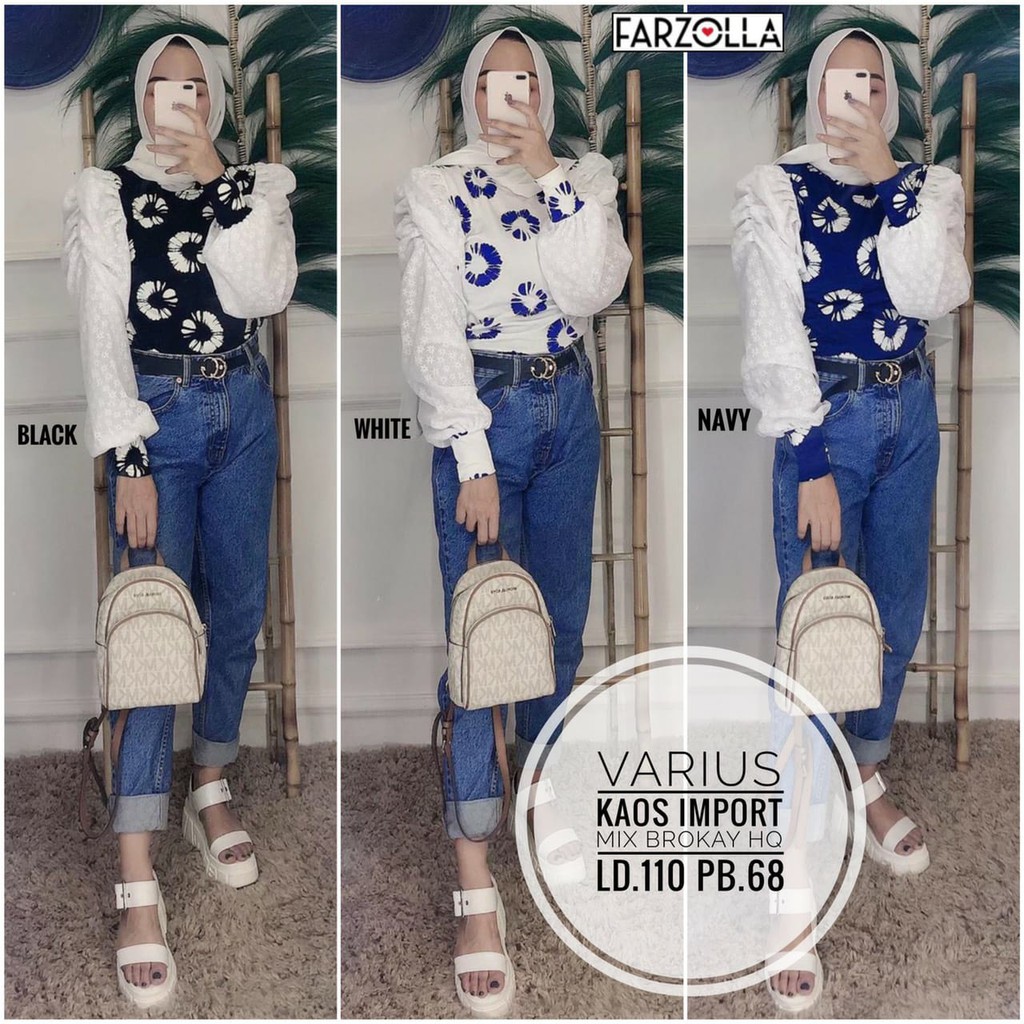 BAJU ATASAN WANITA BLOUSE TERBARU KEKINIAN | BLUS PUTIH WANITA | BLOUSE BROKAT