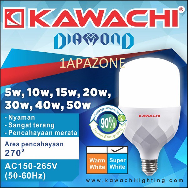 Jual Lampu Led Kapsul Diamond 30watt Dm 30w Kawachi Shopee Indonesia 8012