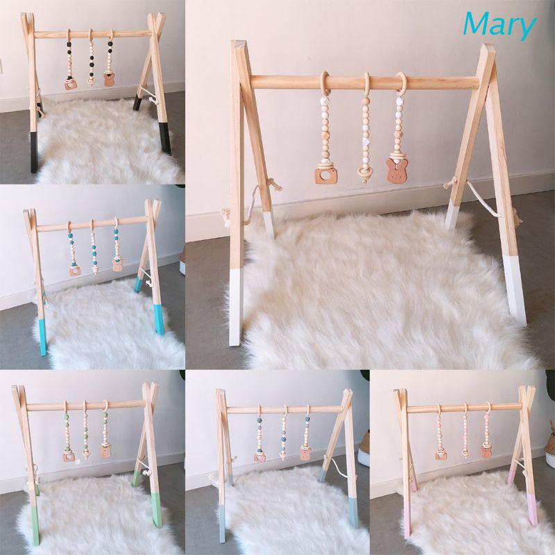 Mary Mainan Rak Kayu Solid Desain Kartun Gaya Nordic Untuk Dekorasi Kamar Bayi / Anak