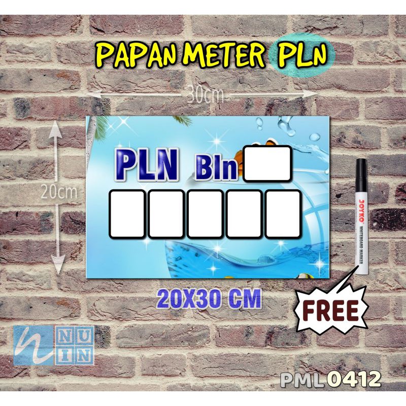 

Nuin Papan Meter Listrik PLN PAM motif Unik - Tropical 12