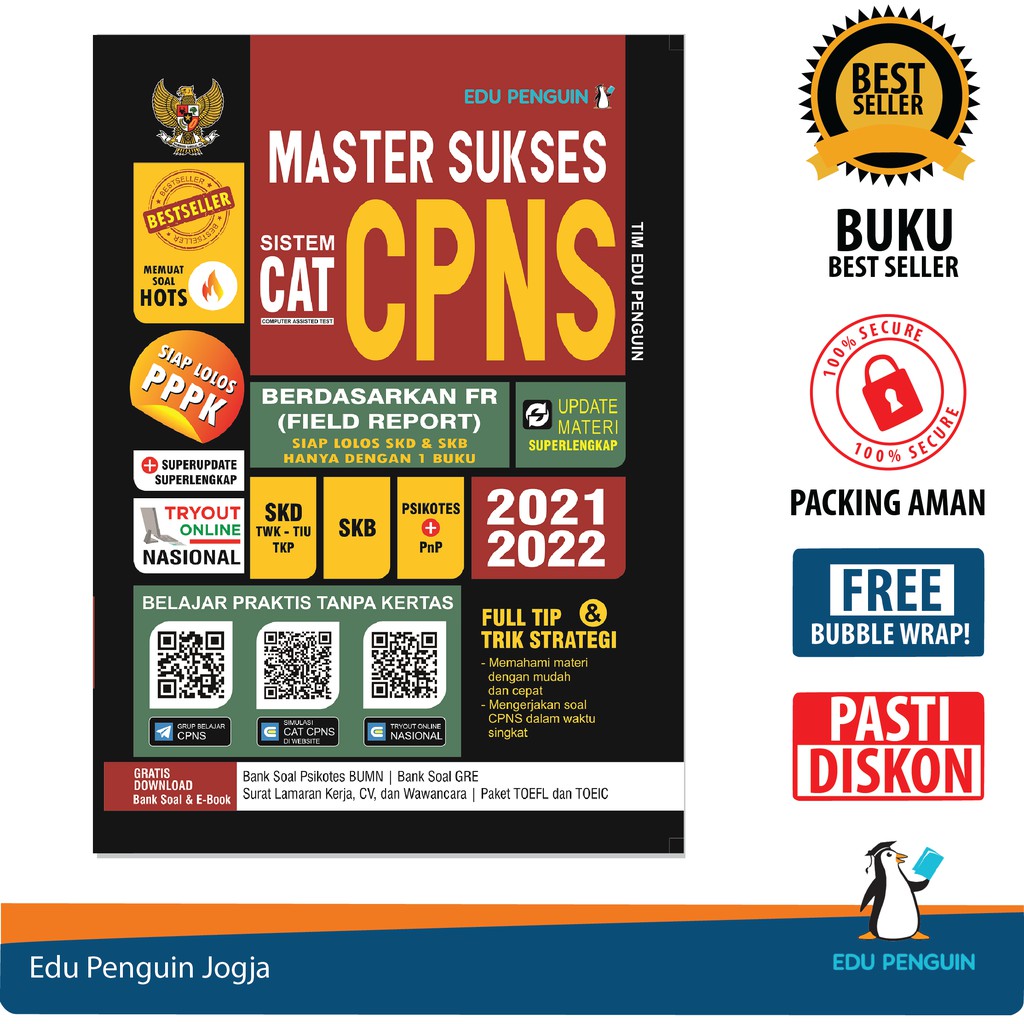 Master Sukses Tes Cpns 2021 2022 Buku Cat Cpns Pppk P3k Asn 2021 Soal Hots Free Bubble Wrap Shopee Indonesia