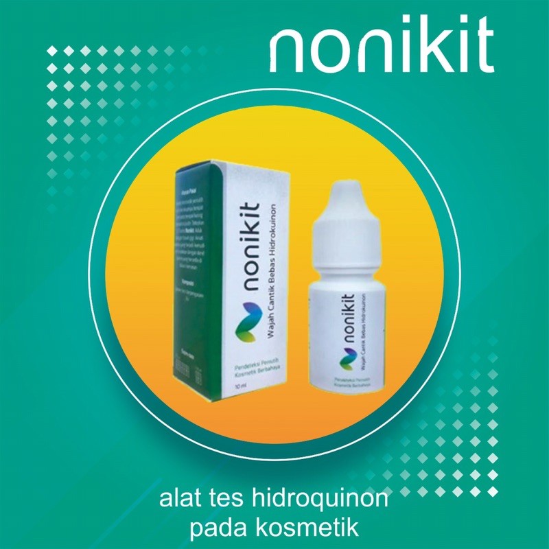 NONIKIT/ Hydroquinone Test Kit for Cosmetics/ Alat Uji Zat Berbahaya pada Kosmetik