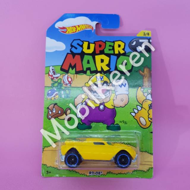 diecast Hot Wheels Error polos Super Mario RD-08 yellow