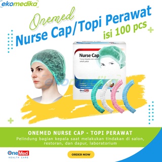 Jual Nurse Cap / Topi Perawat Suster / Hair Cap Net / Mob Cap Isi 100 ...