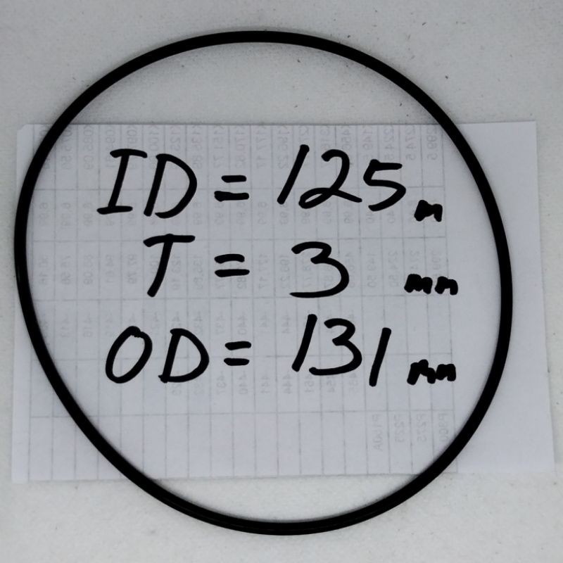 

oring seal karet 2 x 125 x 131 mm NBR rubber 70