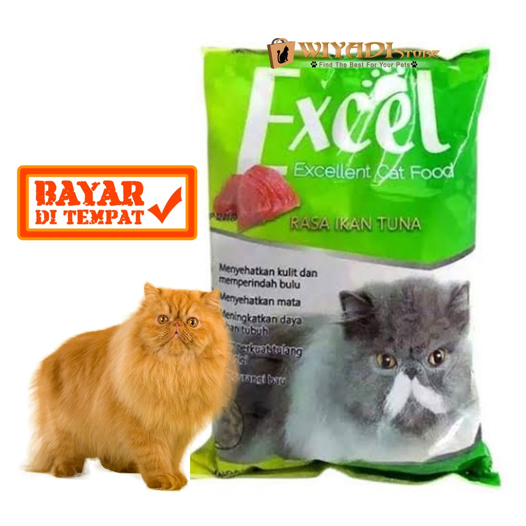 Excel 500gr Cat Food Makanan Kucing Murah Bagus  Dan Renyah