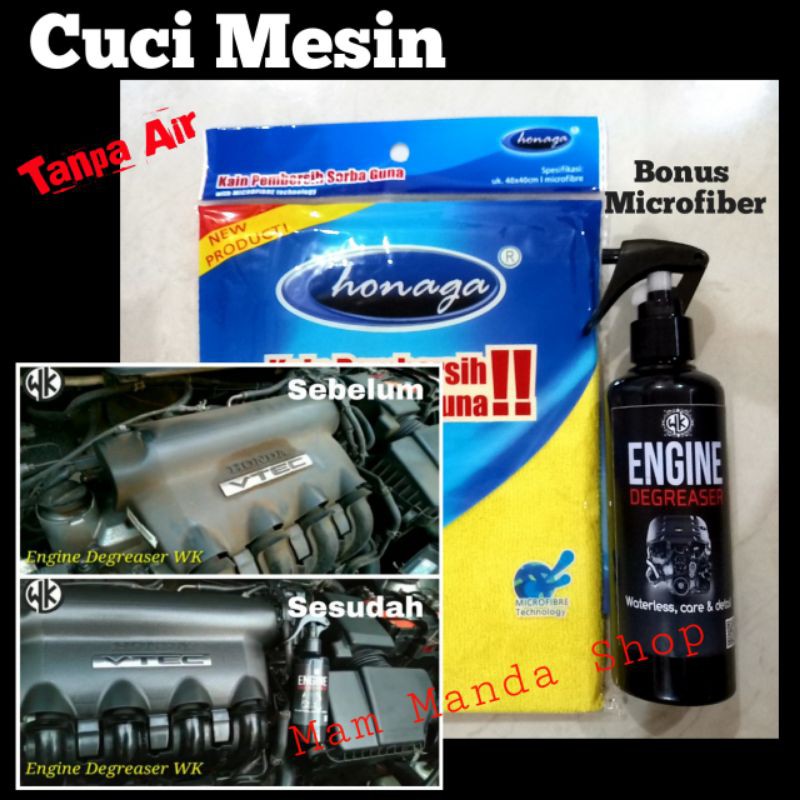 Engine Degreaser free microfiber / Pembersih mesin / Cuci Mesin mobil / Engine Cleaner