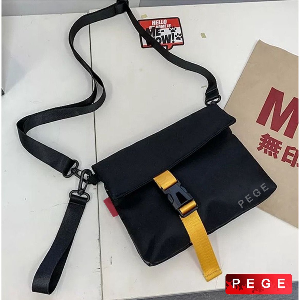 Tas Selempang Bahu Pria Slempang Korea Fashion Style Model Kasual Simpel Cocok Untuk Sehari hari - PG 8893