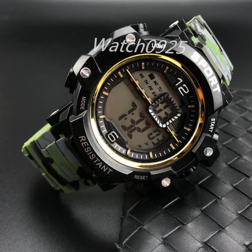 JAM TANGAN PRIA PROMO RUBBER JAM TANGAN DIGITAL SPORT DUAL-TIME LIST MURAH FASHION M57