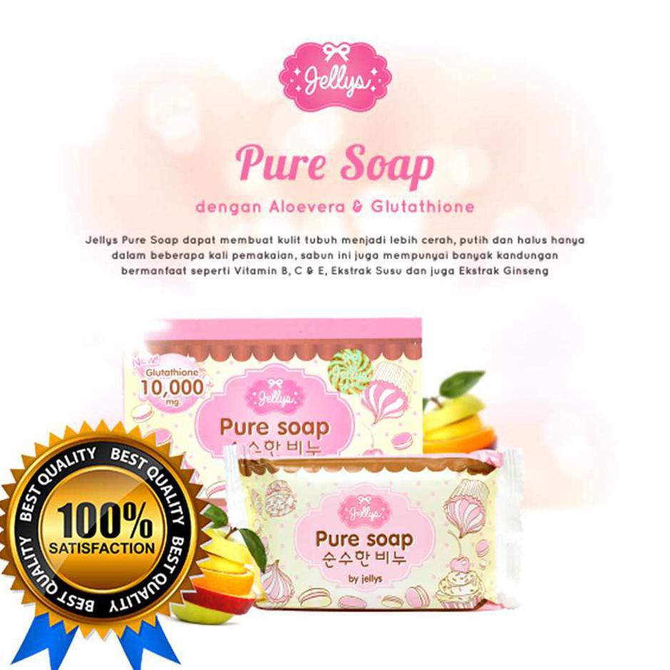 TERBUKTI PURE SOAP BY JELLY 100% ORIGINAL - PURE SOAP JELLY WHITENING ASLI