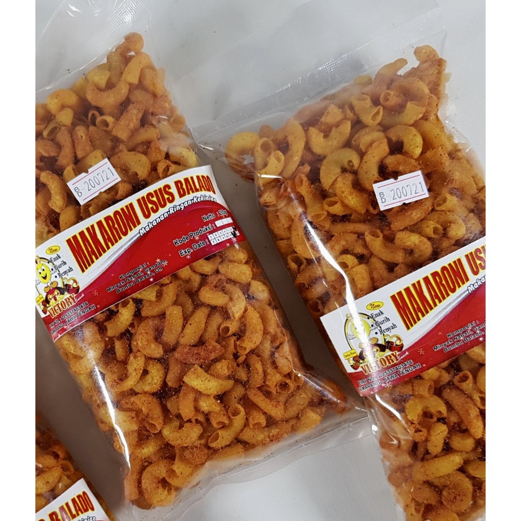 

Victory Snack - Camilan Makroni Usus Balado / Makroni Pedas murah isi 200 gr