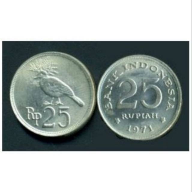 Uang Logam Kuno Rp.25 th.1971 (bekas)