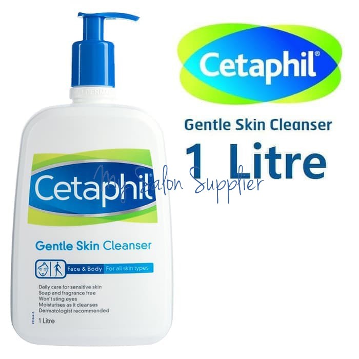 Cetaphil Gentle Skin Cleanser Face &amp; Body Pump 1L