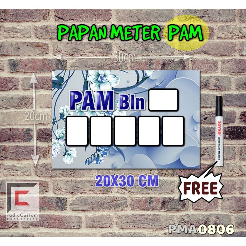 

RadjaCustom Papan Meter Listrik PLN PAM motif Unik - Flower 06