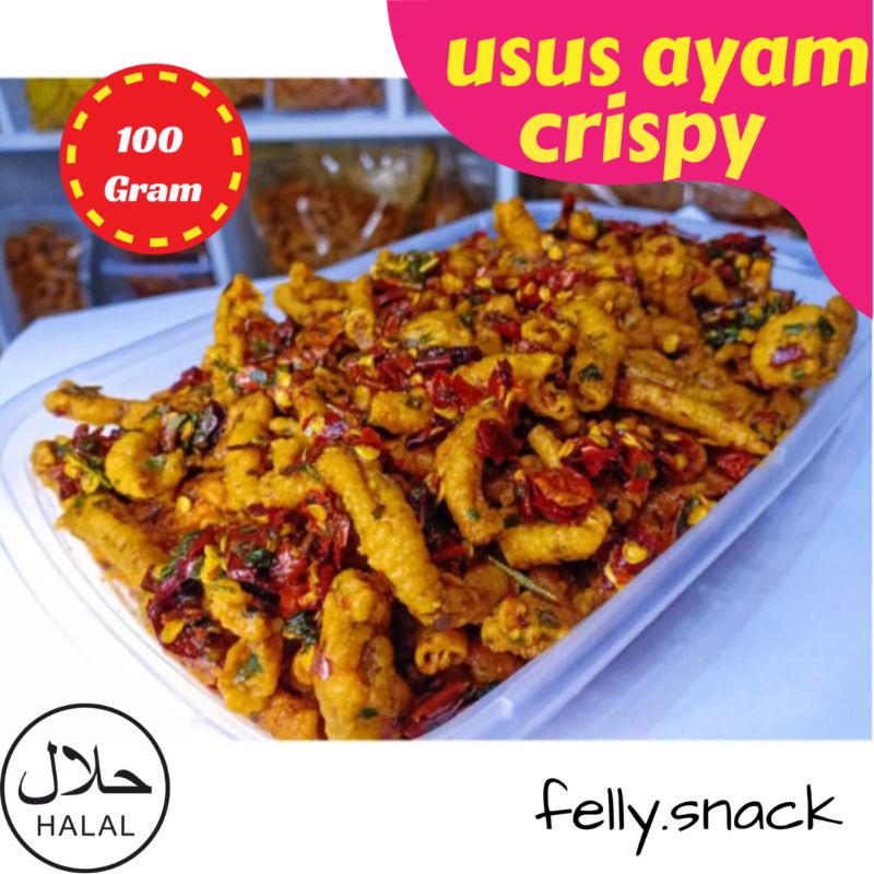 

USUS AYAM CRISPY BUMBU BASAH DAUN JERUK NETTO 100Gram