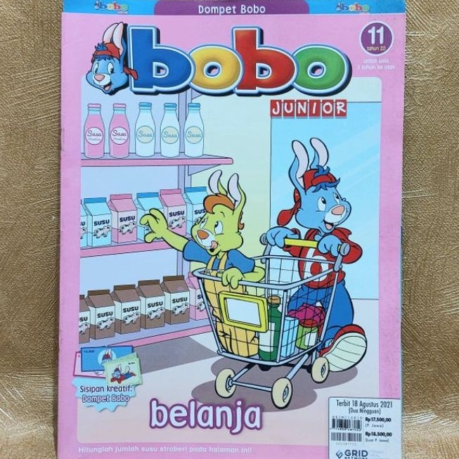 Majalah Anak BOBO JUNIOR 18 Agustus 2021 No 11