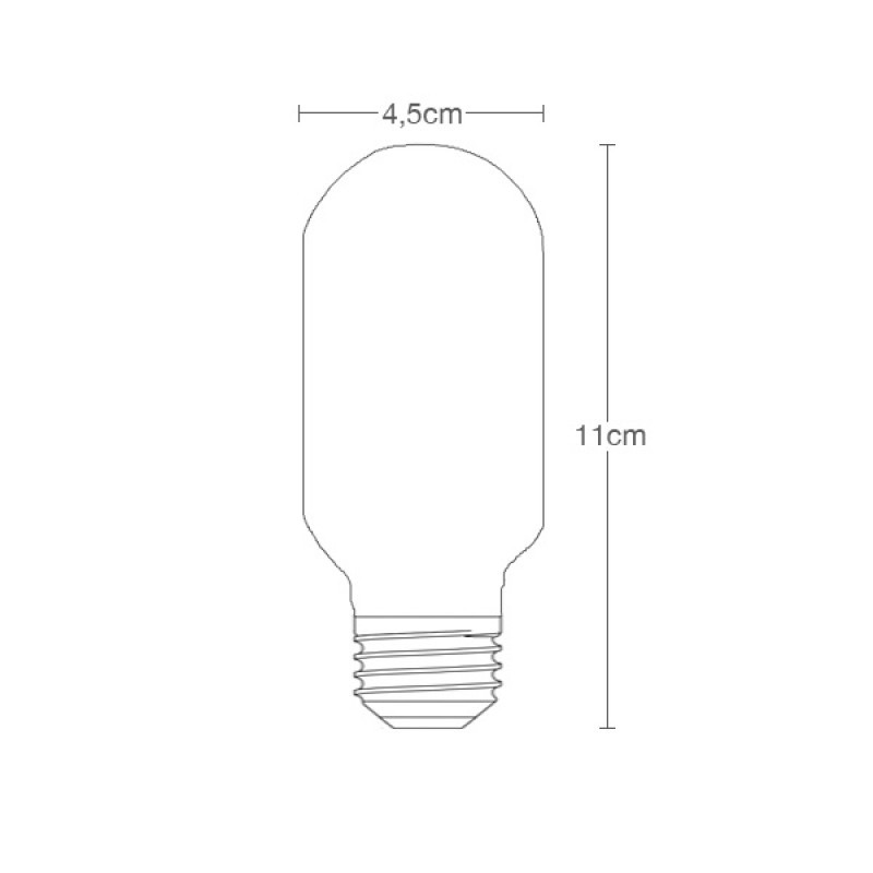 lampu LED bulb bohlam edison / cafe / filamen / antik / pijar 4W T45