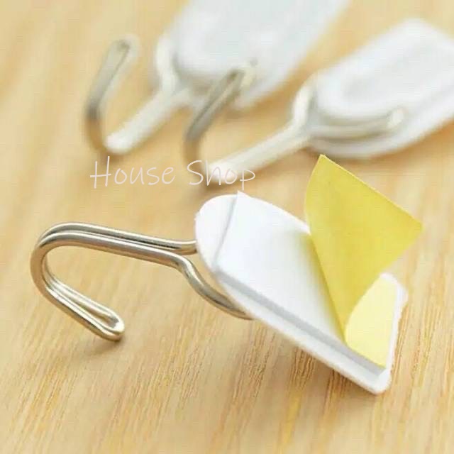 HS-0163 Gantungan Magic Hook Kuat isi 6 pcs Multifungsi - Gantungan Tempel Dinding Serbaguna